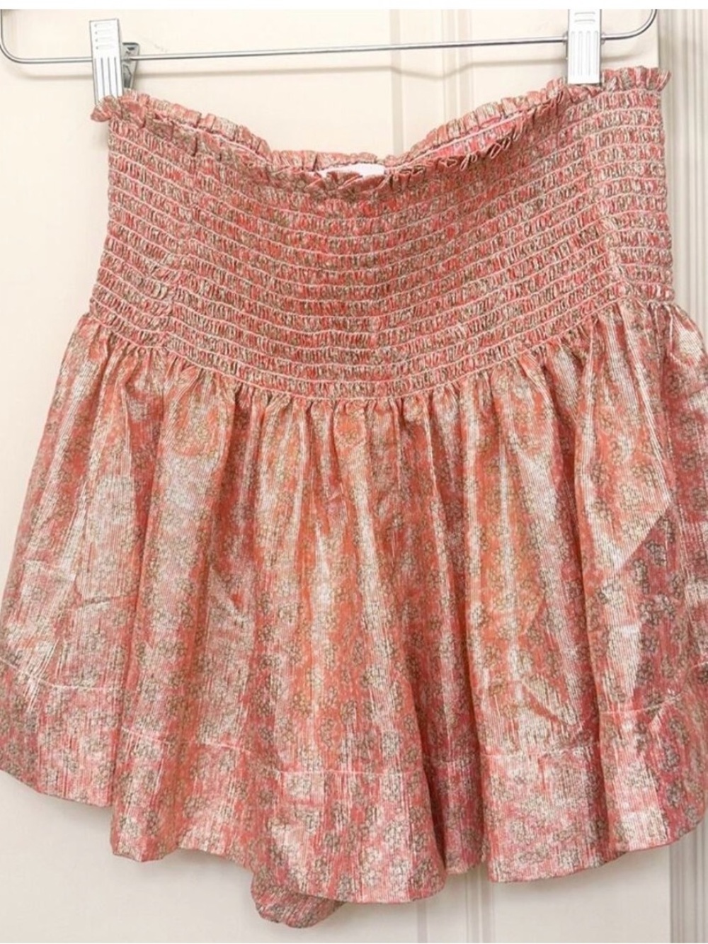 KOCH Rose Gold Metallic Erica Shorts / Skort
